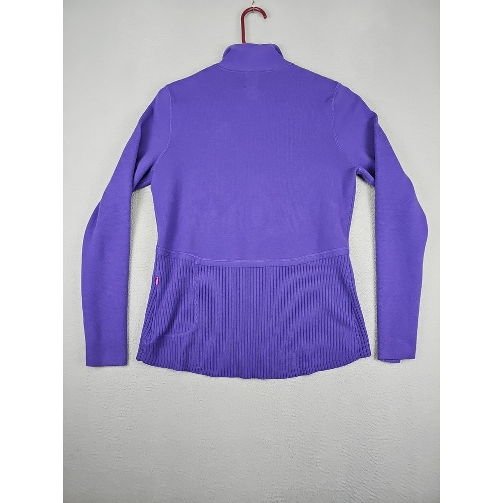 Title Nine T9 Full Zip Cardigan Sweater Women's Size Large Purple - Picture 7 of 9